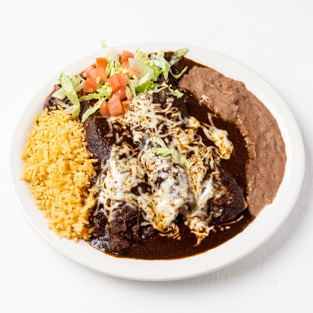 Enchiladas de Mole Plate.